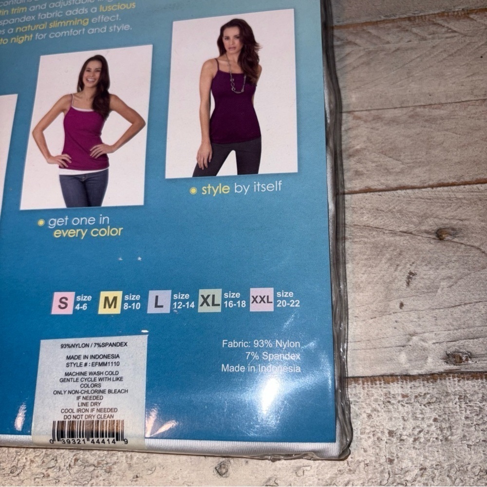 Ellen Tracey 2 Satin Trim Camis Women’s Sz XXL 20-22 Ultra Soft Natural Slimming - Picture 10 of 12